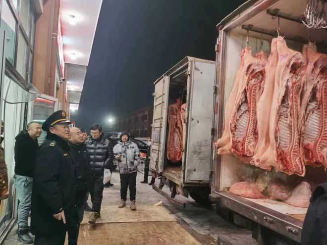 守護“舌尖上的年味” 河北全省夜查保春節放心肉上市